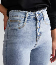 Load image into Gallery viewer, Rhinestone Fringe Jeans
