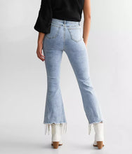 Load image into Gallery viewer, Rhinestone Fringe Jeans
