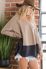 Load image into Gallery viewer, Camel Color Block Tunic
