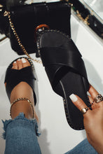 Load image into Gallery viewer, Black Criss Cross Sandals
